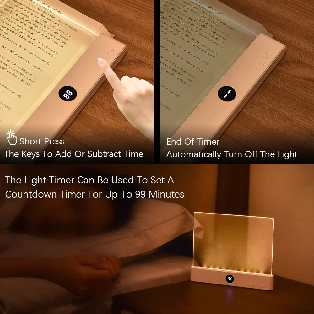 Luz de lectura recargable para la cama