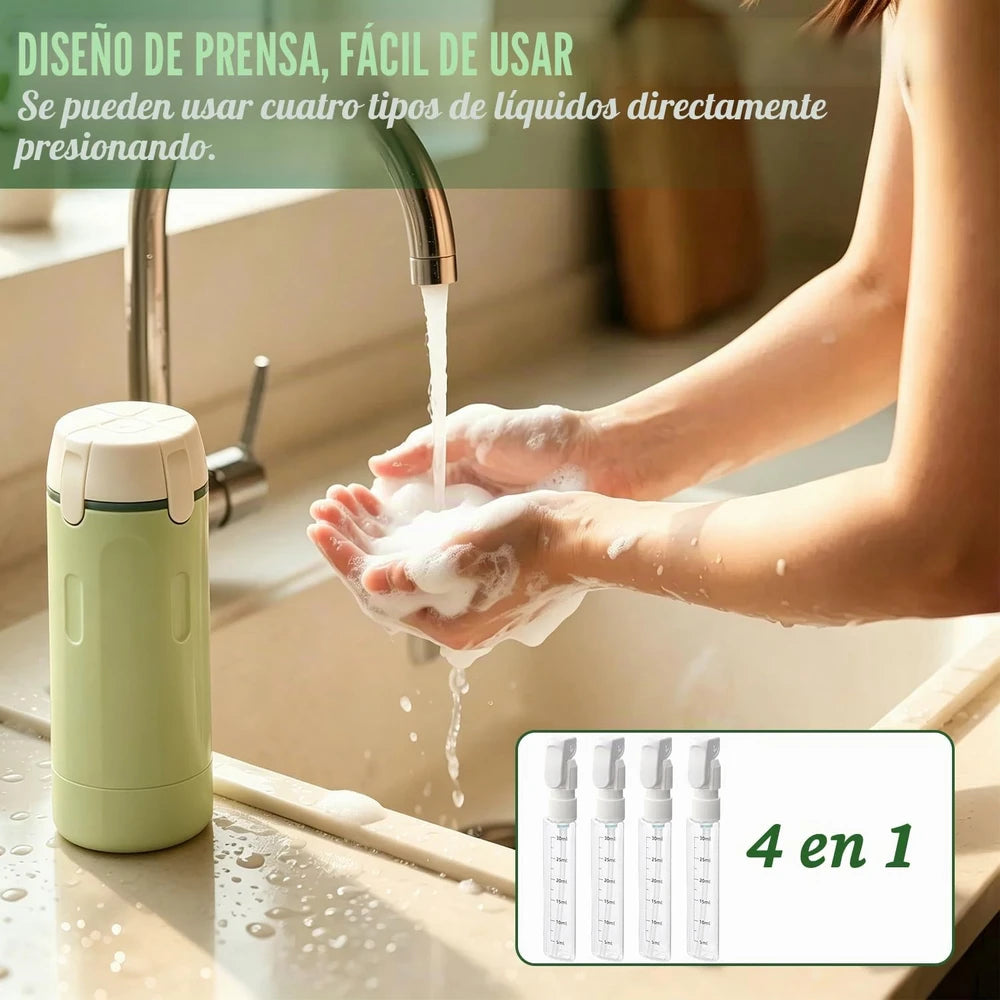Dispensador de Viaje 4 en 1