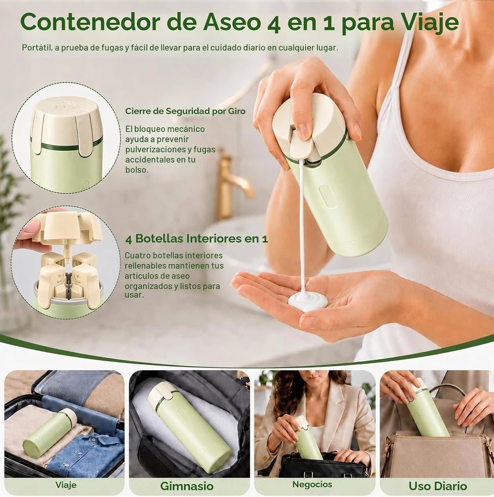Dispensador de Viaje 4 en 1